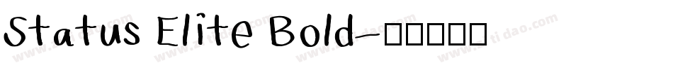 Status Elite Bold字体转换